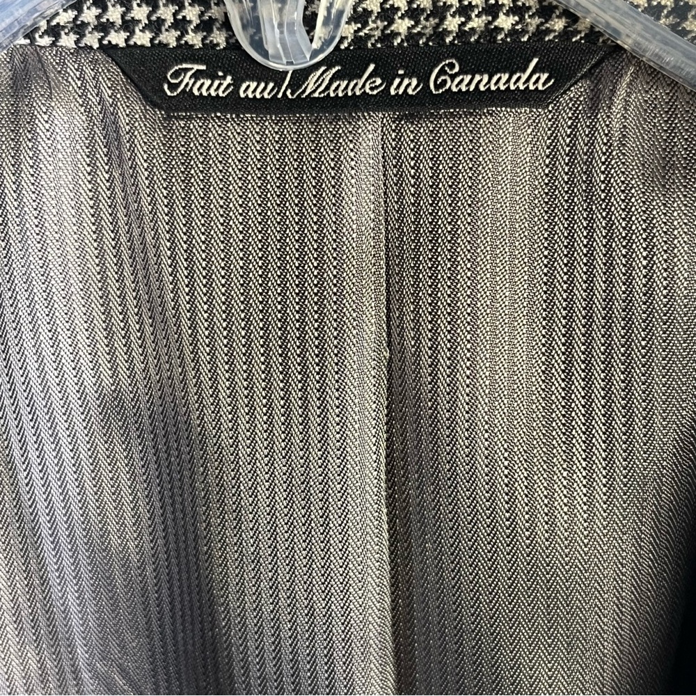 Jack Victor Loretowood Houndstooth Cashmere Blazer Black & White 44L Classic - Picture 11 of 11